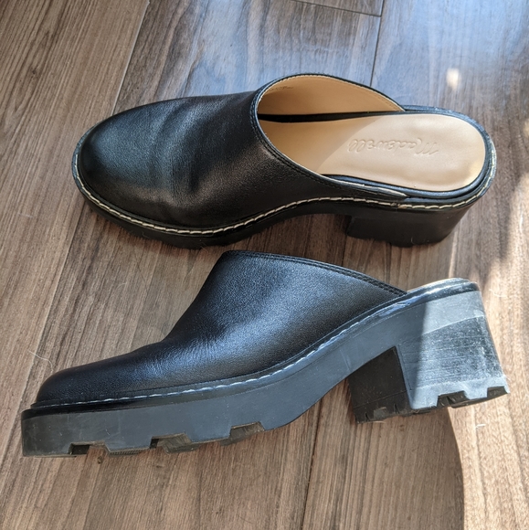 RARE find! Madewell - Chelsea Ridgefield Lug Sole Slip-On Mule | Size 7 | Black - Picture 2 of 14
